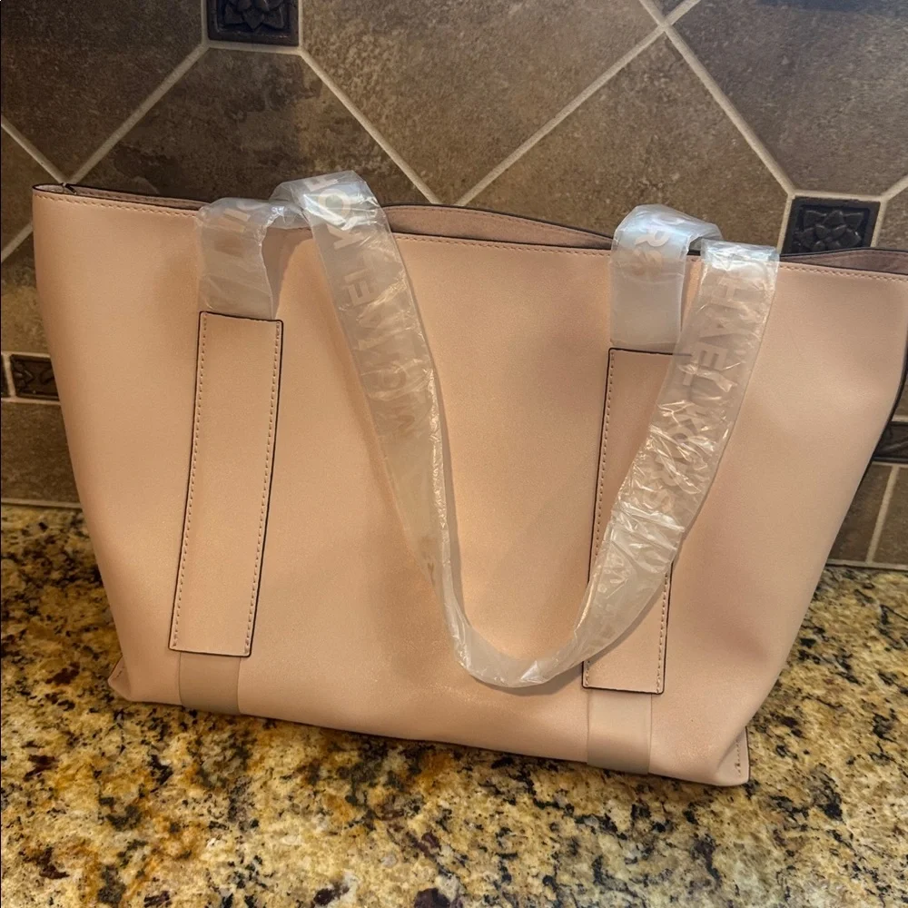 Michael Kors Pale Blush Leather Tote - Picture 2 of 4
